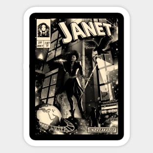 Janet Jackson Vintage Concert Tour Sticker